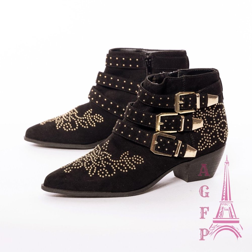 TOPSHOP kowboy Chloe Dupes studded western booties - Picture 6 of 14